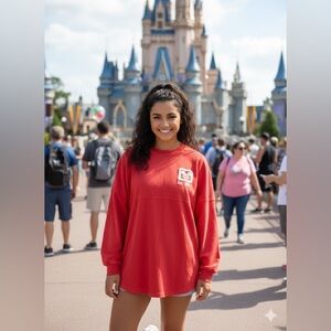 🐭Walt Disney World Spirit Jersey - Est. 1971 | Coral Red XS 🎢